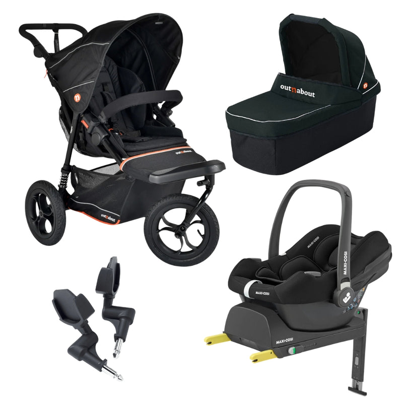 Out n About Nipper V6 Newborn Bundle w/Maxi Cosi Cabriofix