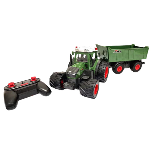 Remote Control Farm Tractor With Tipping Trailer
