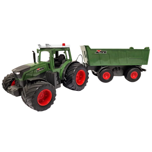 Remote Control Farm Tractor With Tipping Trailer