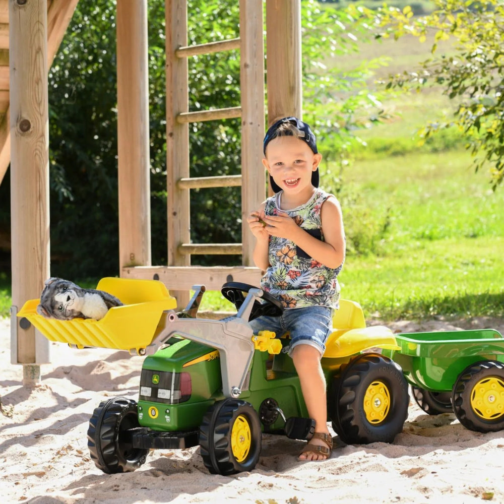 Rolly Kid John Deere Tractor & Trailer with Frontloader
