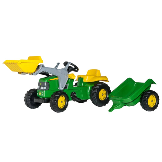 Rolly Kid John Deere Tractor & Trailer with Frontloader