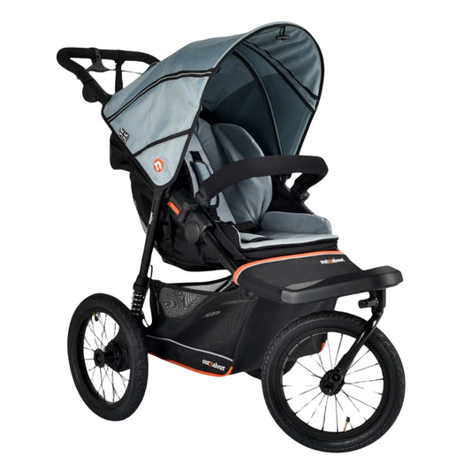 Out n About Nipper V6+ Pushchair, Rock Salt Grey