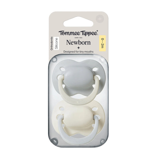 Tommee Tippee Newborn Soothers 0-2m, Grey