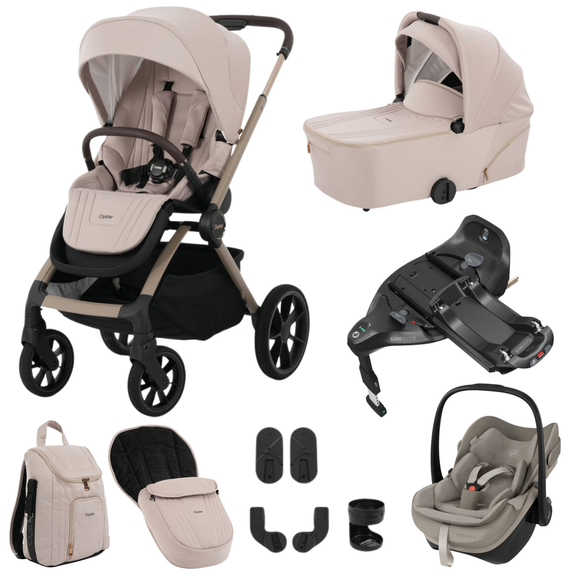 Oyster Vee Bundle - with Maxi Cosi Pebble Slide Pro
