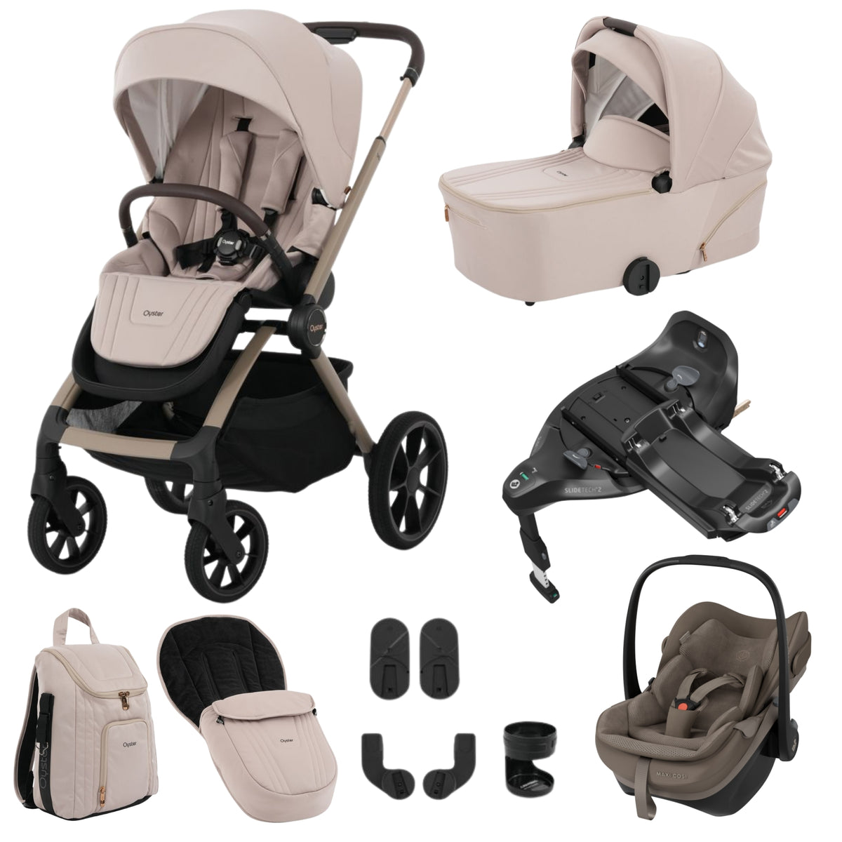 Oyster Vee Bundle - with Maxi Cosi Pebble Slide Pro
