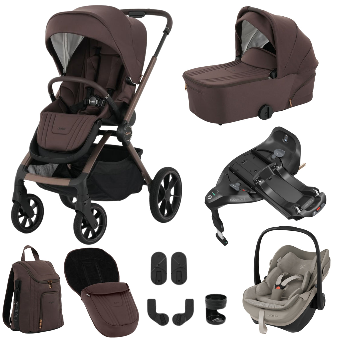 Oyster Vee Bundle - with Maxi Cosi Pebble Slide Pro