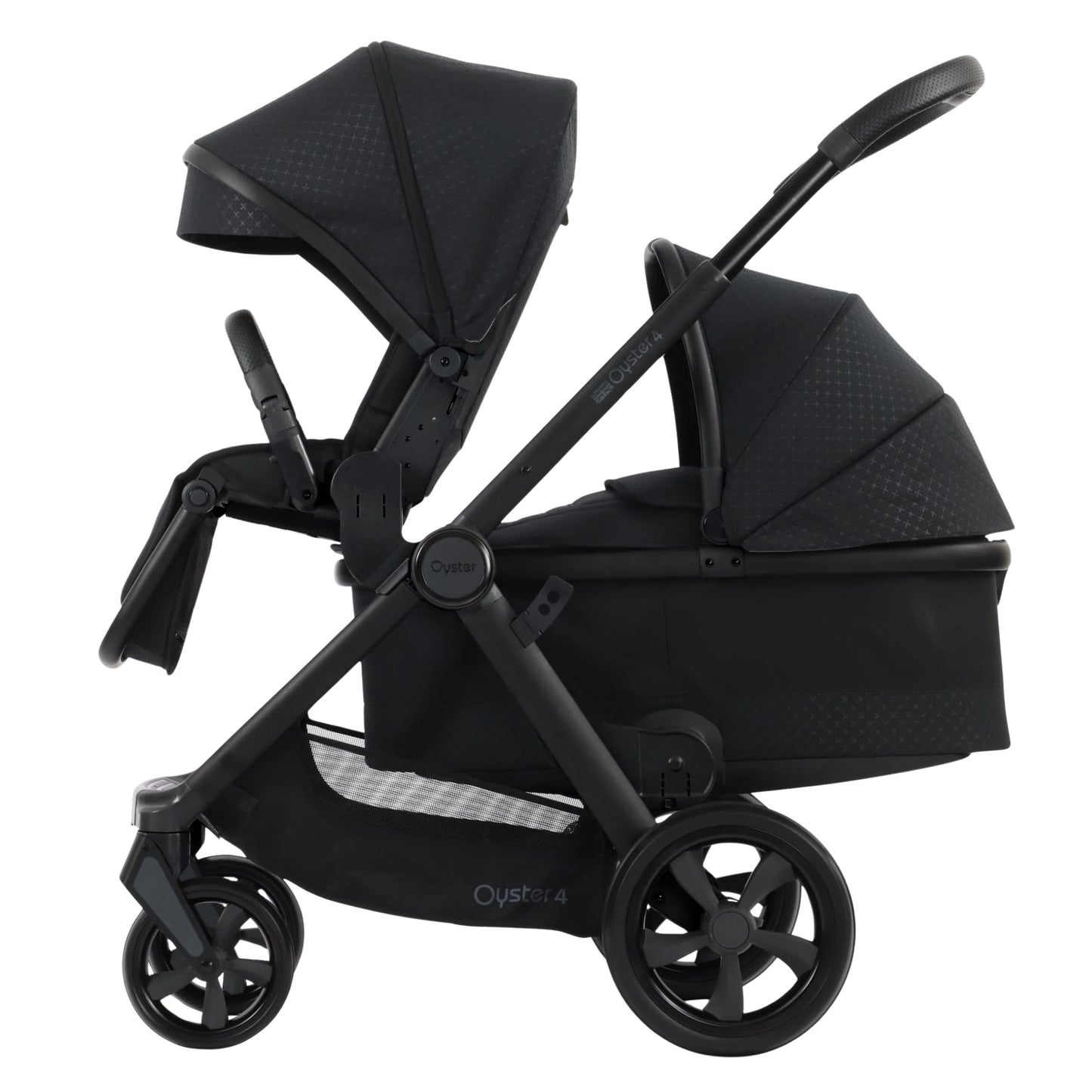 Ex-Display Oyster 4 Double Pushchair Bundle, Raven