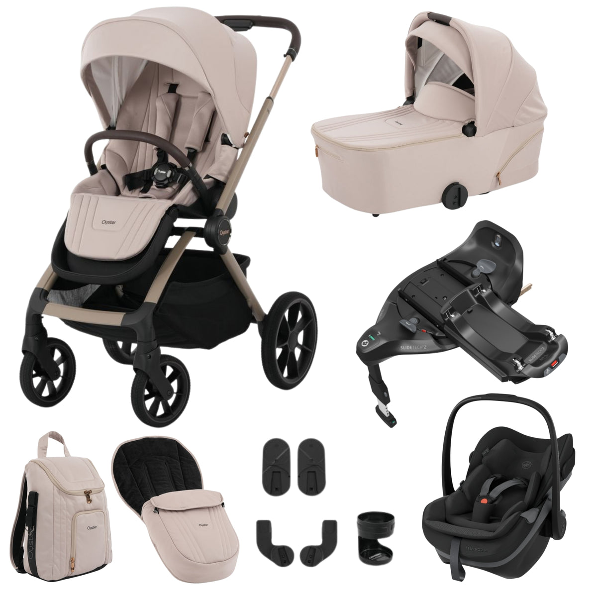 Oyster Vee Bundle - with Maxi Cosi Pebble Slide Pro