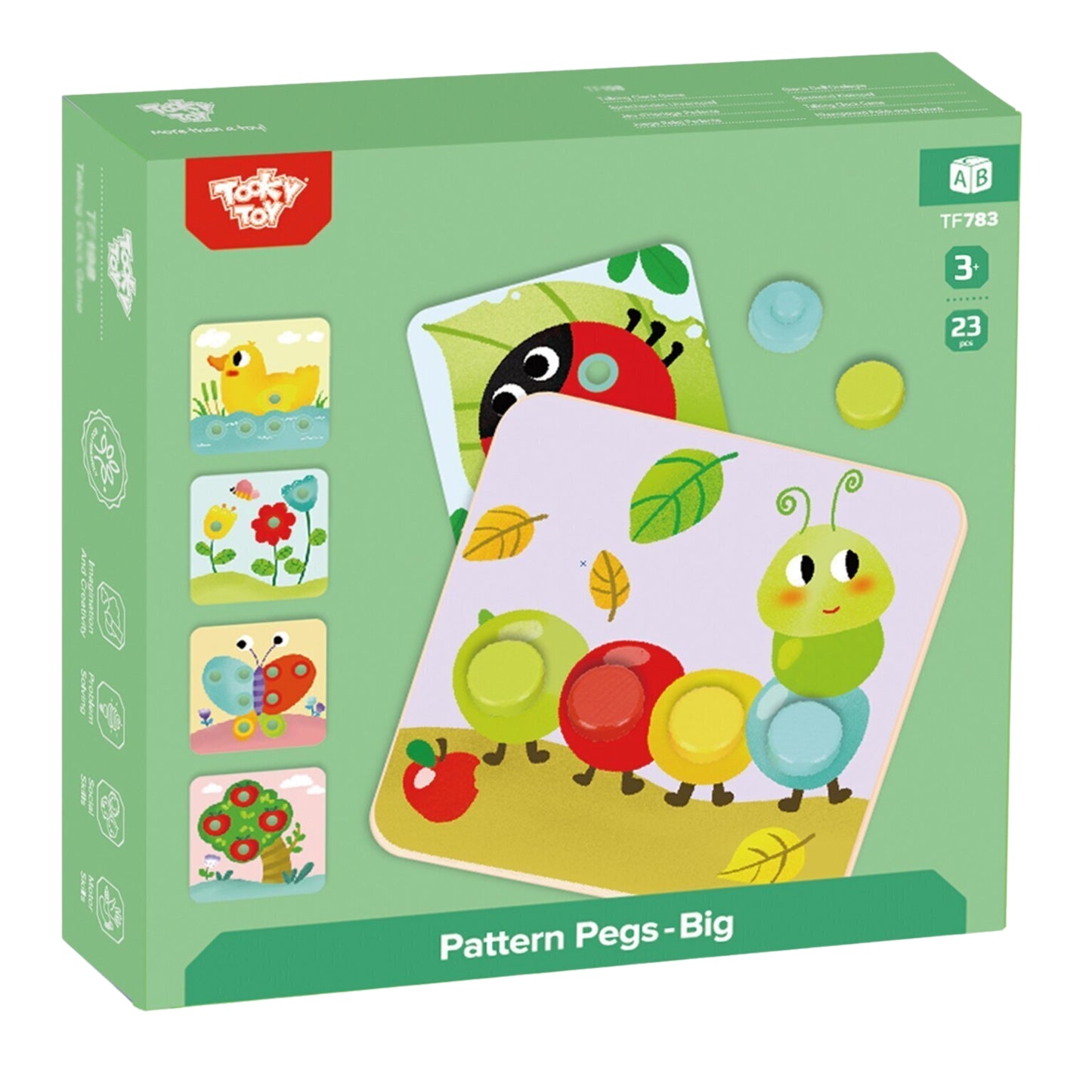 Tooky Toys Big Pattern Pegs