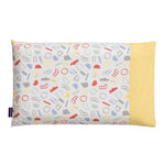 ClevaMama ClevaFoam® Toddler Pillow Case, Grey/Yellow
