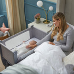 Shnuggle Air Lite Bedside Crib, Grey