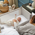 Shnuggle Air Lite Bedside Crib, Taupe