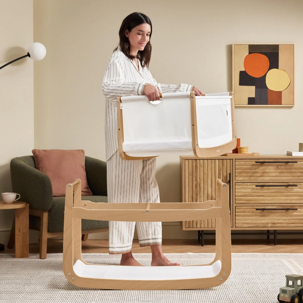 SnüzPod5 Bedside Crib, Natural