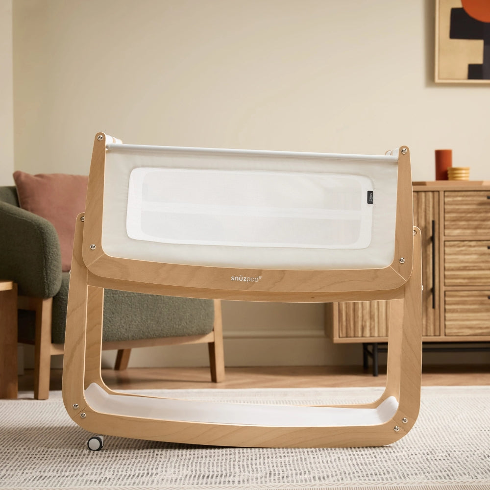SnüzPod5 Bedside Crib, Natural