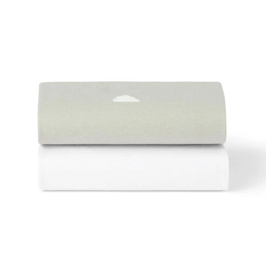 Snüz 2pc Crib Sheets, Grey/Cloud