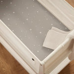Snüz 2pc Crib Sheets, Grey/Star
