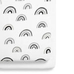 Snüz 2pc Crib Sheets, Mono Rainbow