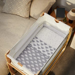Snüz 3pc Bedside Crib Bedding Set, Cloud
