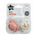 Tommee Tippee Anytime Orthodontic Soothers 6-18m, Pink
