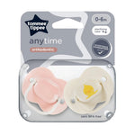 Tommee Tippee Anytime Orthodontic Soothers 0-6m, Pink