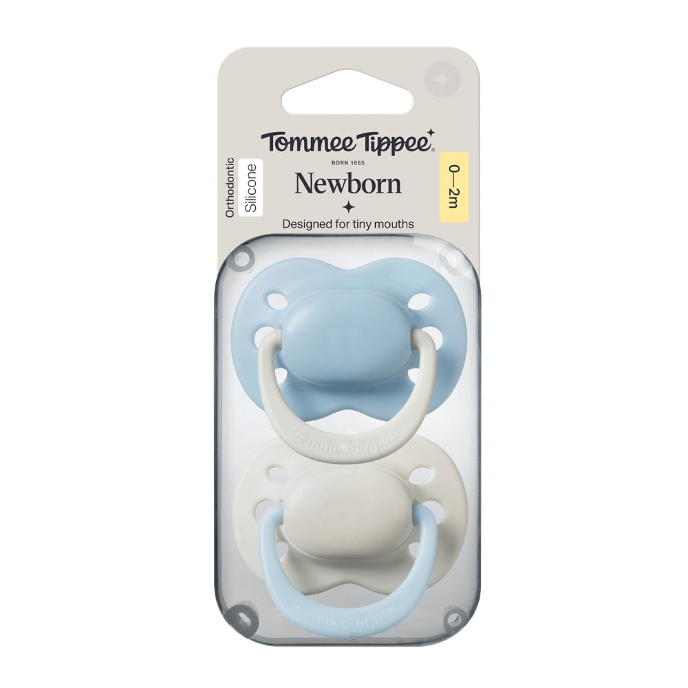 Tommee Tippee Newborn Soothers 0-2m, Blue
