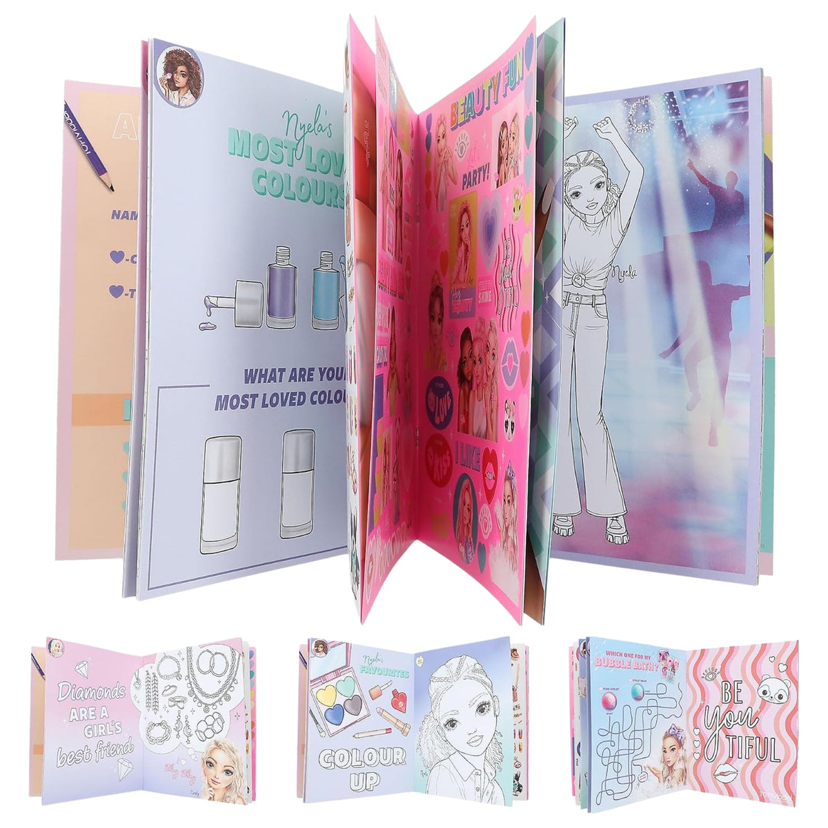 TOPModel  Beauty Fun Colouring & Sticker Book