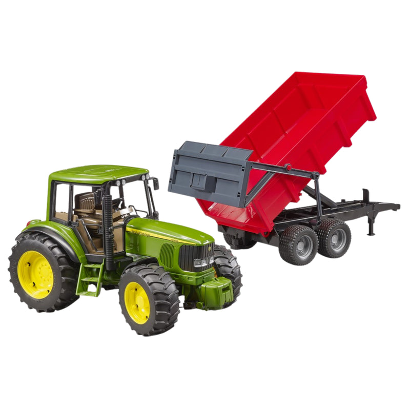 Bruder John Deere 6920 with Tipping Trailer - Red