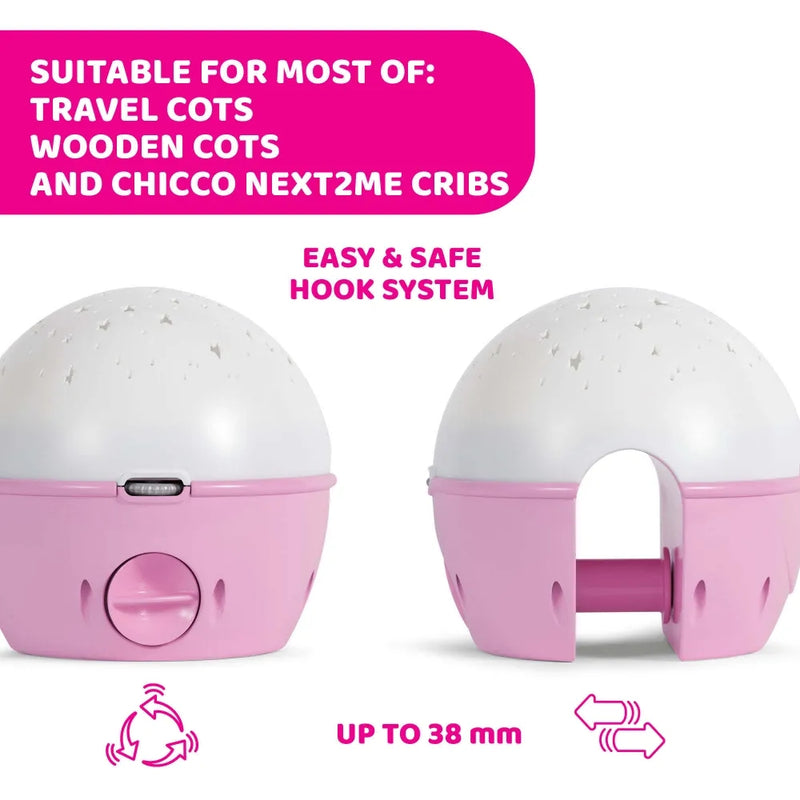 Chicco Next2Stars Mobile Projector, Pink