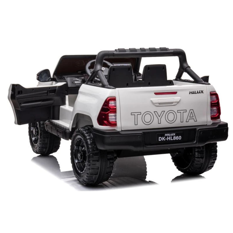Toyota HiLux Electric Ride On 12v Car - White