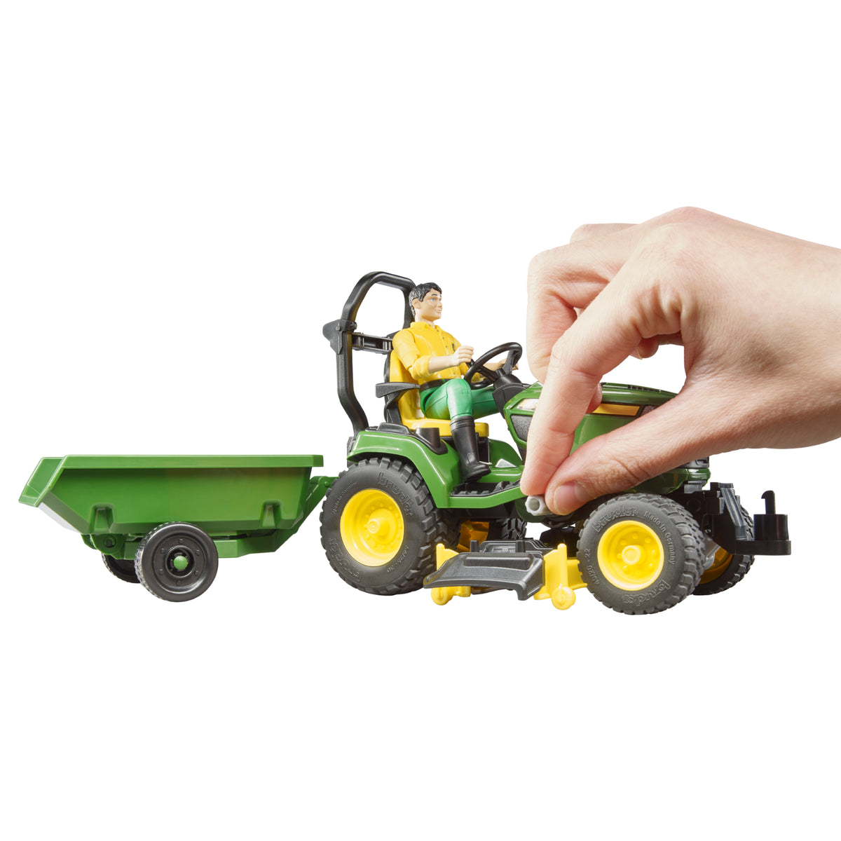 Bruder bworld John Deere Lawn Tractor with Trailer