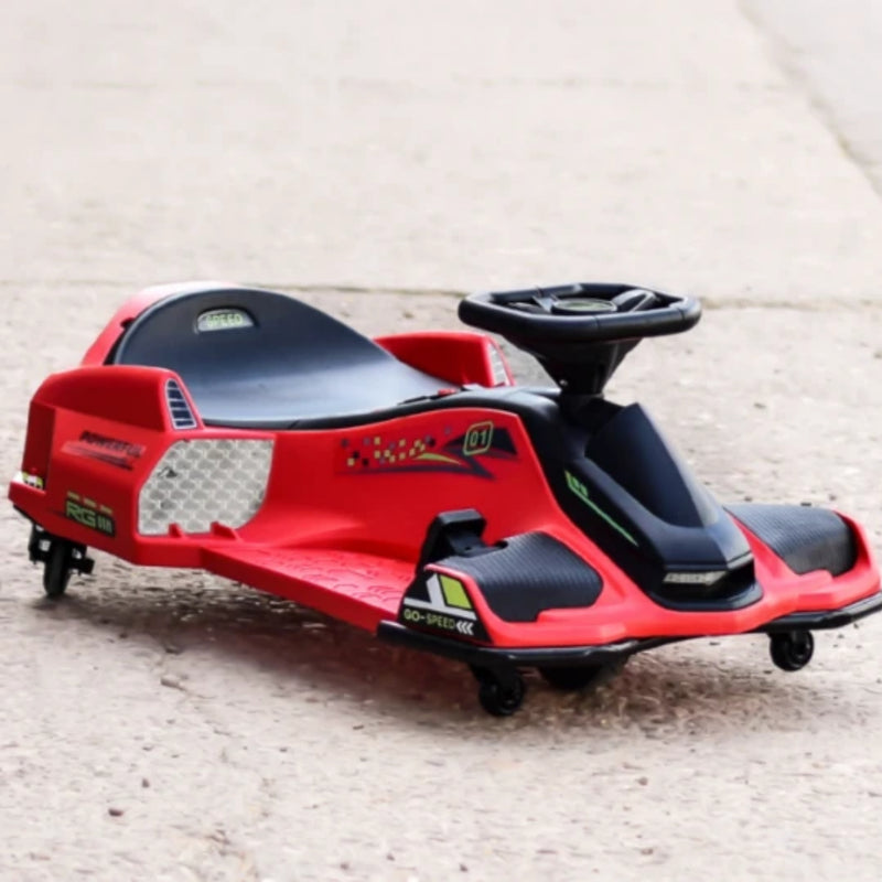 Drift Rider 360 24V Electric Go Kart - Red