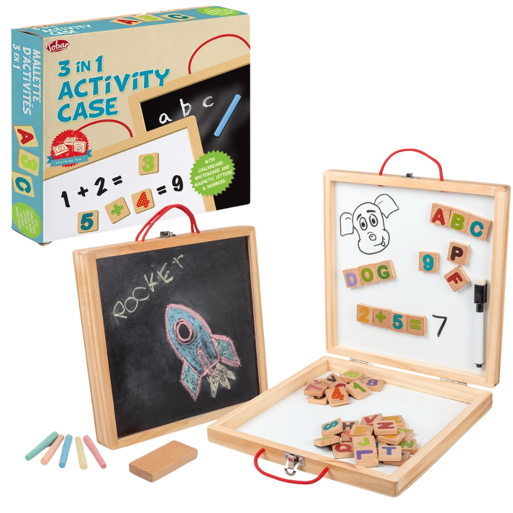 Tobar Wooden 3-in-1 Activity Case