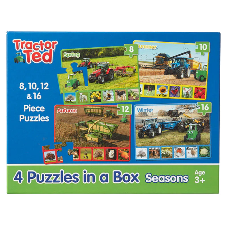 Tractor Ted 4 Puzzles in a Box