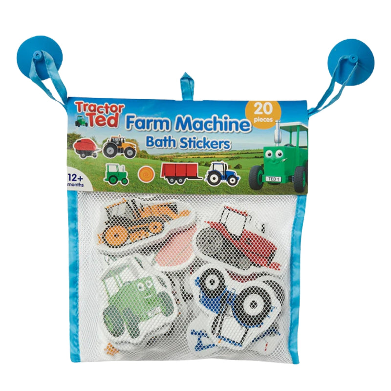 Tractor Ted Farm Machine Bath Stickers
