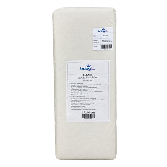 Babylo Travel Cot Mattress - 99 x 69cm