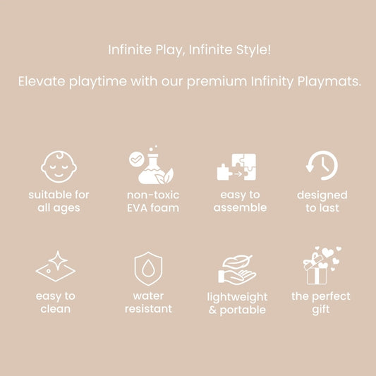 Tutti Bambini Infinity Baby Playmat, Orbital Oatmeal