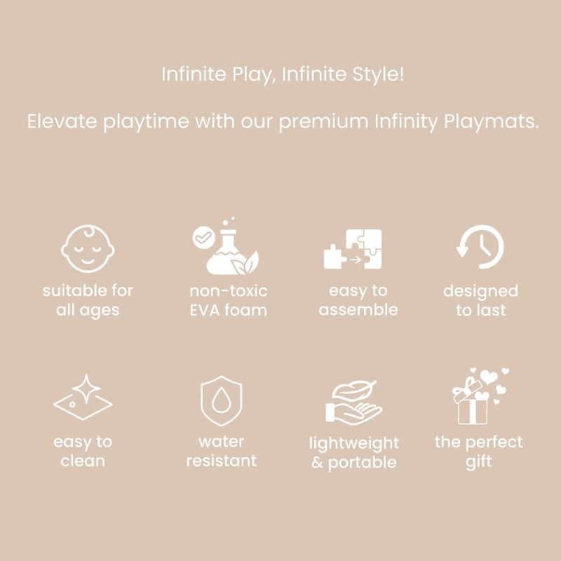 Tutti Bambini Infinity Baby Playmat, Orbital Oatmeal