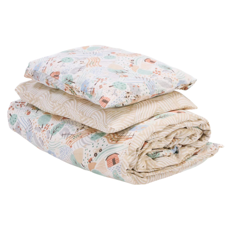Tutti Bambini Cot Bed Duvet Cover & Pillowcase Set, Good Life