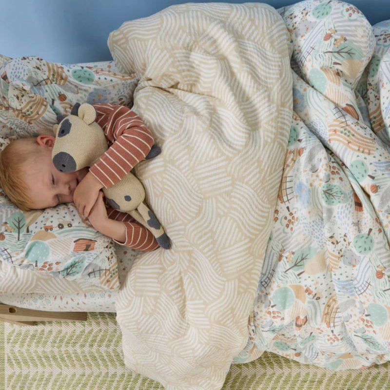 Tutti Bambini Cot Bed Duvet Cover & Pillowcase Set, Good Life