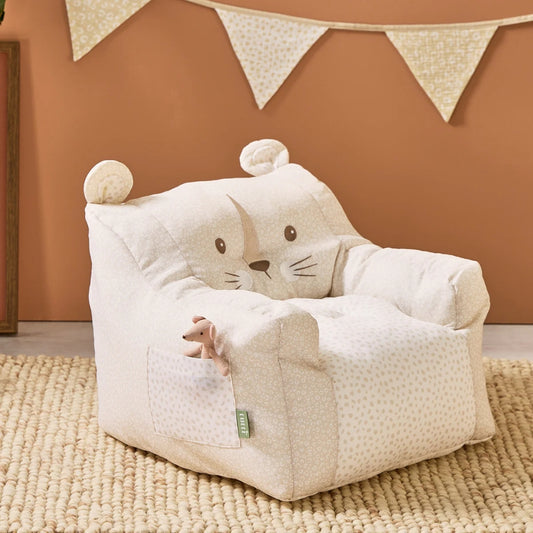 Tutti Bambini Beanbag Chair, Larry Leopard