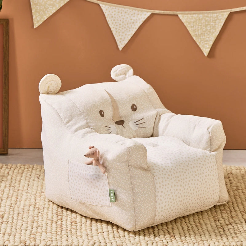 Tutti Bambini Beanbag Chair, Larry Leopard