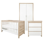 Tutti Bambini Modena 3pc Room Set, White/Oak