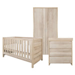 Tutti Modena 3pc Nursery Room Set & Mattress, Oak