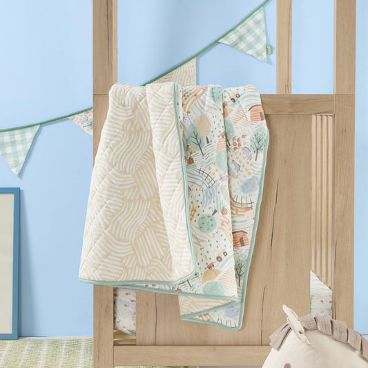 Tutti Bambini Cot/Cot Bed Coverlet, Good Life