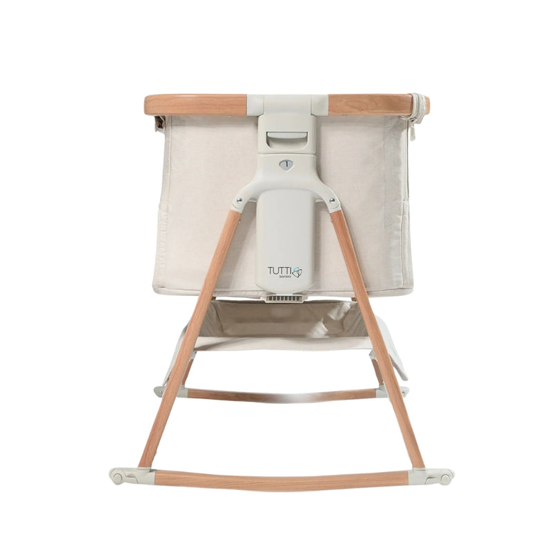 Tutti Bambini CoZee Air Crib, Scandinavian Walnut & Ecru