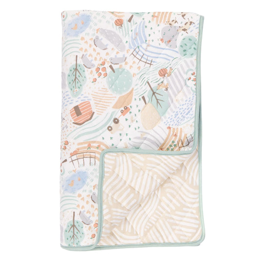 Tutti Bambini Cot/Cot Bed Coverlet, Good Life