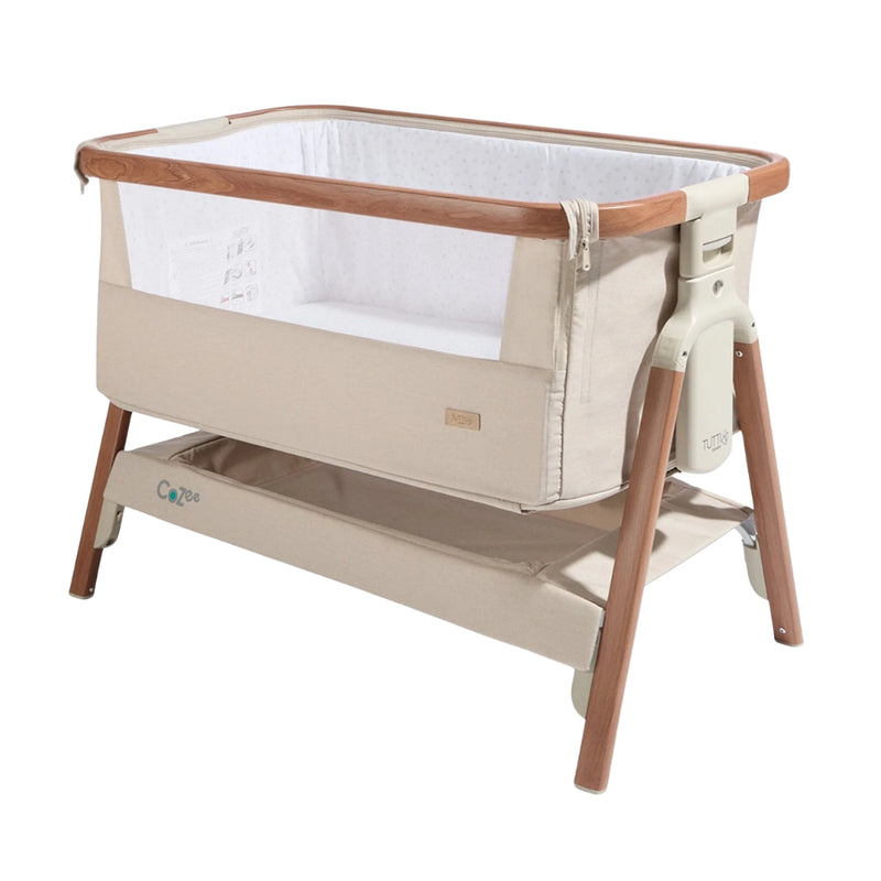 Tutti Bambini CoZee Crib, Scandinavian Walnut & Ecru