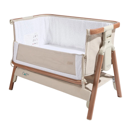 Tutti Bambini CoZee Crib, Scandinavian Walnut & Ecru