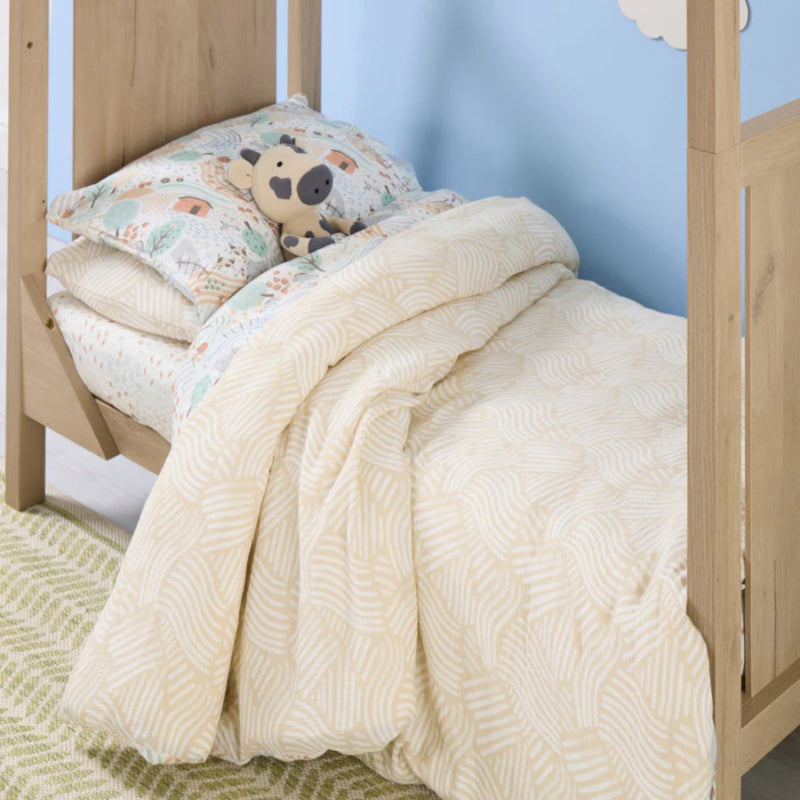 Tutti Bambini Cot Bed Duvet Cover & Pillowcase Set, Good Life