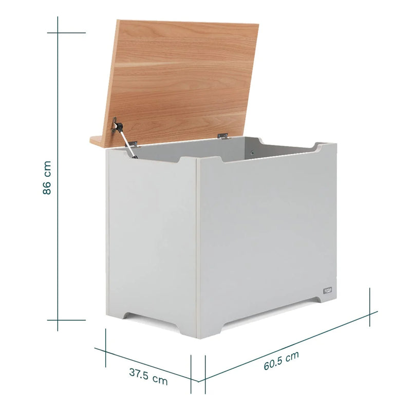 Tutti Bambini Rio Toy Box, Dove Grey/Oak